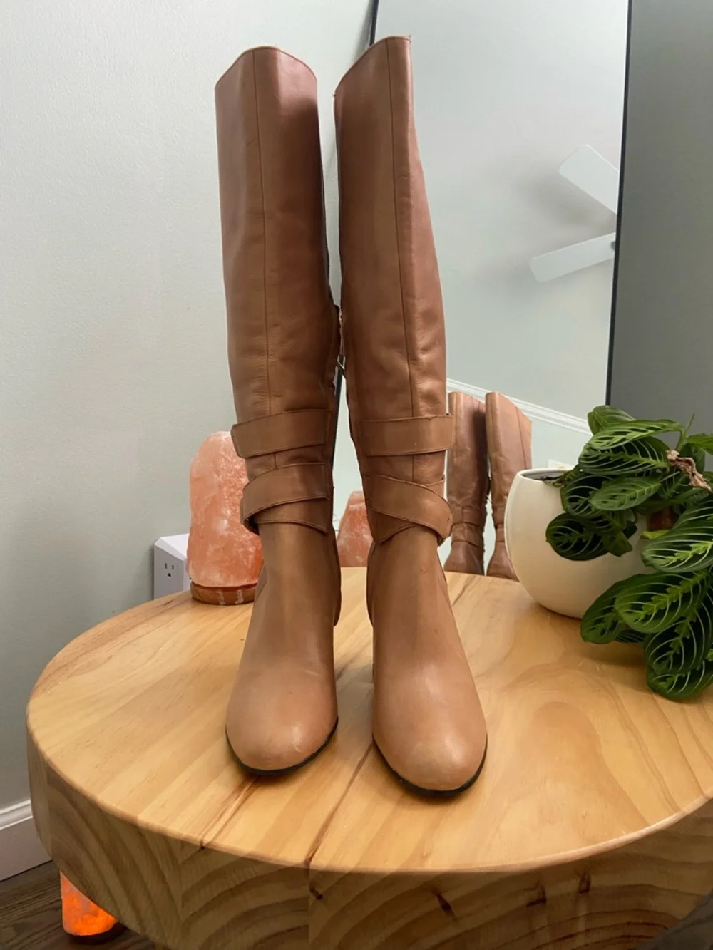 Sam Edelman Fairbanks Knee High Boots in Cognac